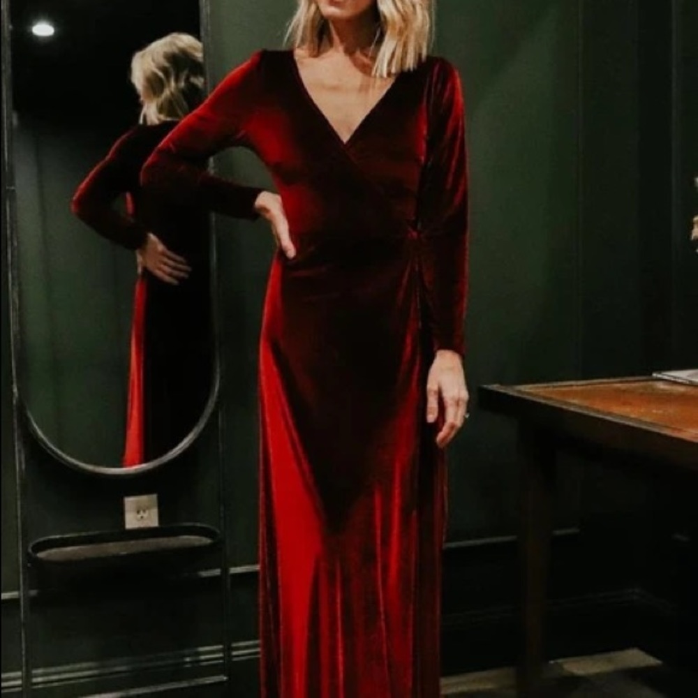 Baltic Born Esmeralda velvet wrap dress size XL